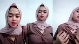 Ukhti Berjilbab Manis, Pegang-pegang Payudara Sambil Live