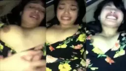 Ceweknya Merintih Kesakitan Digenjot Di Dalam Mobil, Suaranya Bikin Makin Bernafsu.