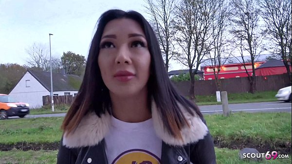 Jalanan Casting Asli, German Scout Nikmatin Kitty Anak Thai Di Flensburg Sampe Merem Mek