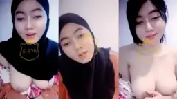 Nella Hijab Nakal Remas Memek Besar